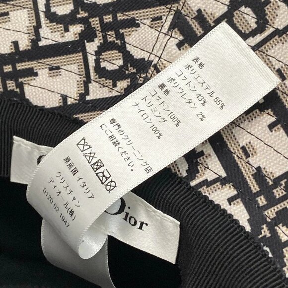 Auth DIOR/ChristianDior TEDDY-D Bob Hat 95TDD923G142 Red Black Polyester Cotton - Picture 6 of 12